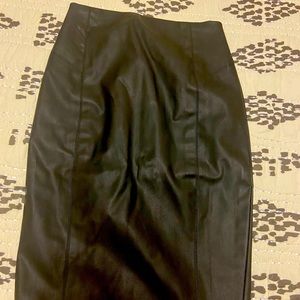 Express pleather pencil skirt